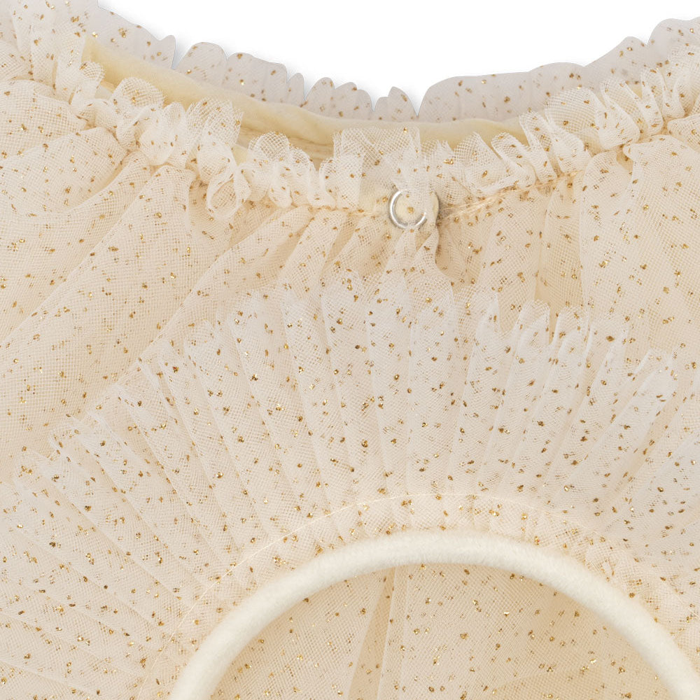 Alette Tulle Cape + Headband Costume (Buttercream)